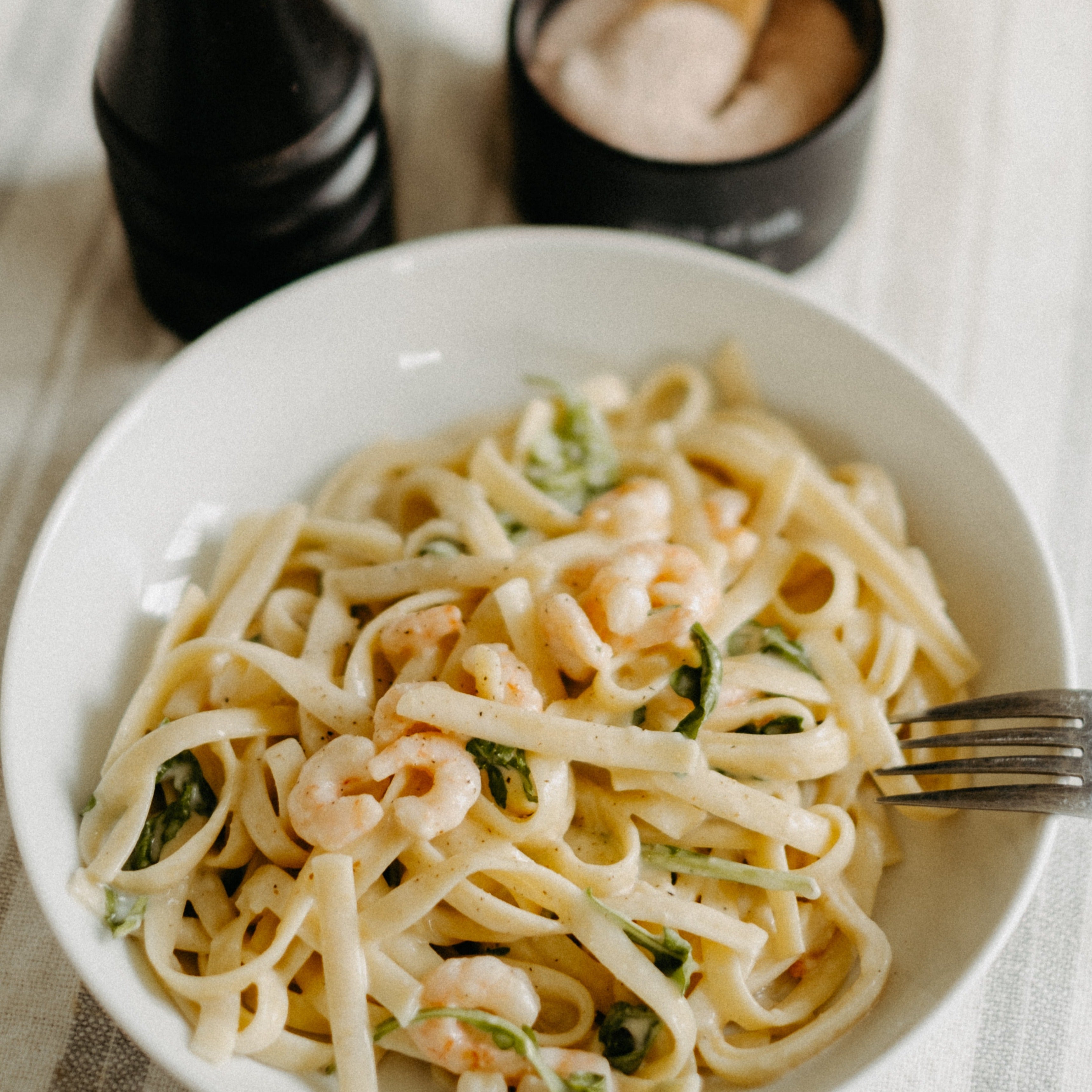 Linguine sauce rosée aux fruits de mer