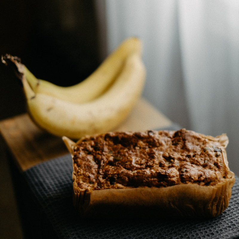 Pain aux bananes et pépites de chocolat