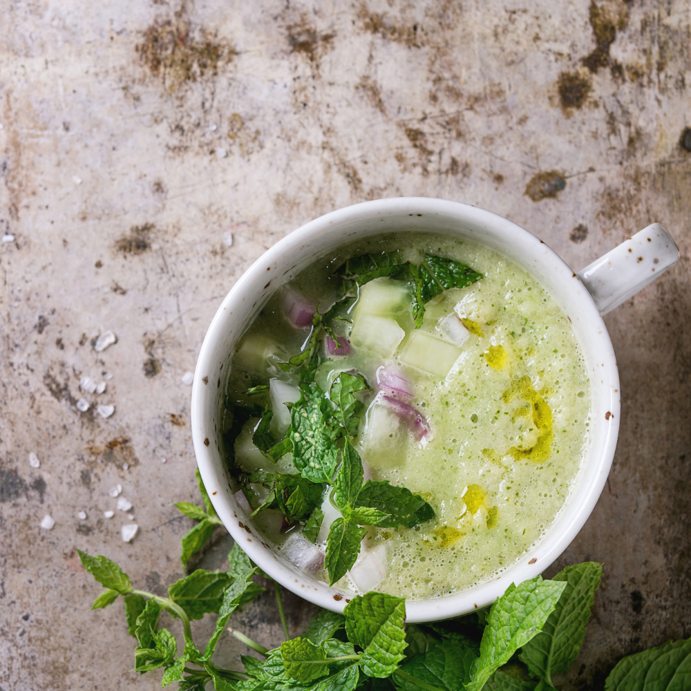 Gaspacho concombre & menthe