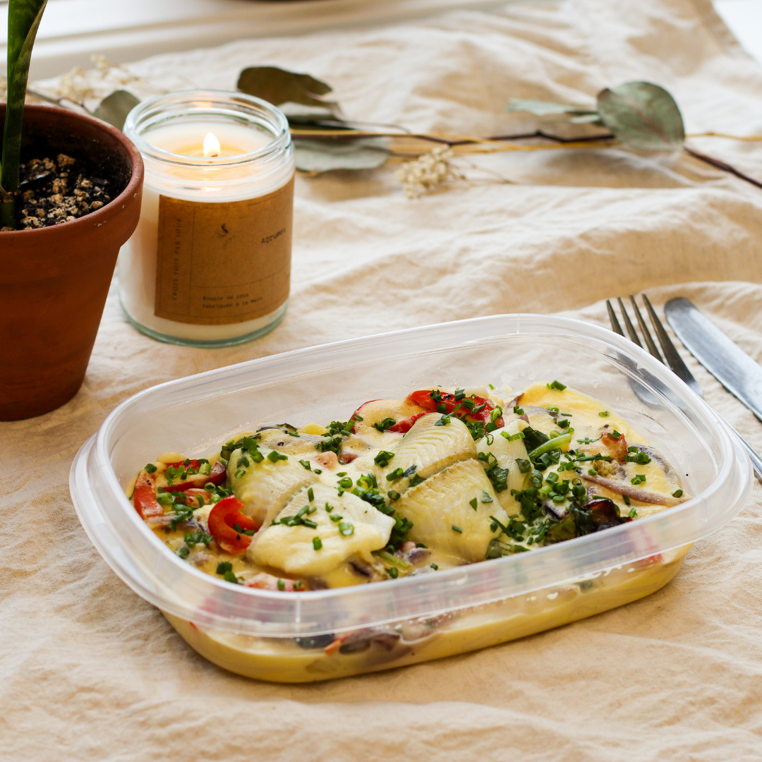 Poisson blanc & sauce ponzu