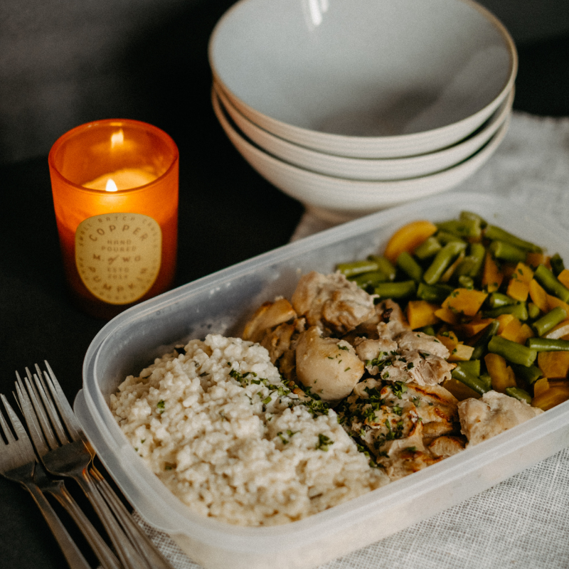 Riz à la patate douce et porc effiloché