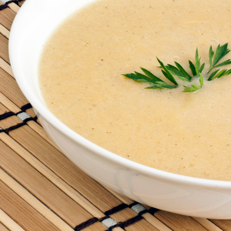 Potage parmentier bacon