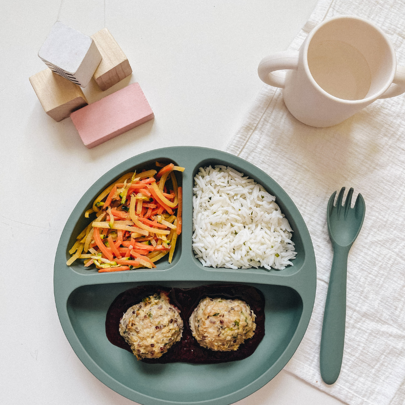 Boulettes de dinde, quinoa & érable