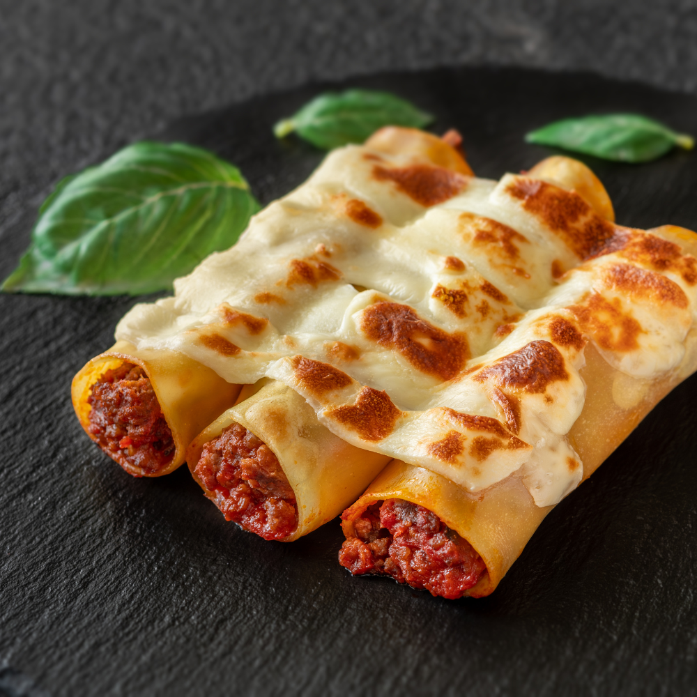 Cannelloni ricotta &amp; épinards gratinés