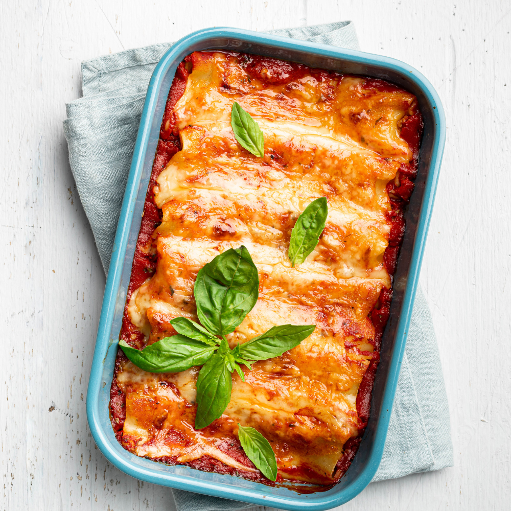 Cannelloni ricotta &amp; épinards, ratatouille de légumes