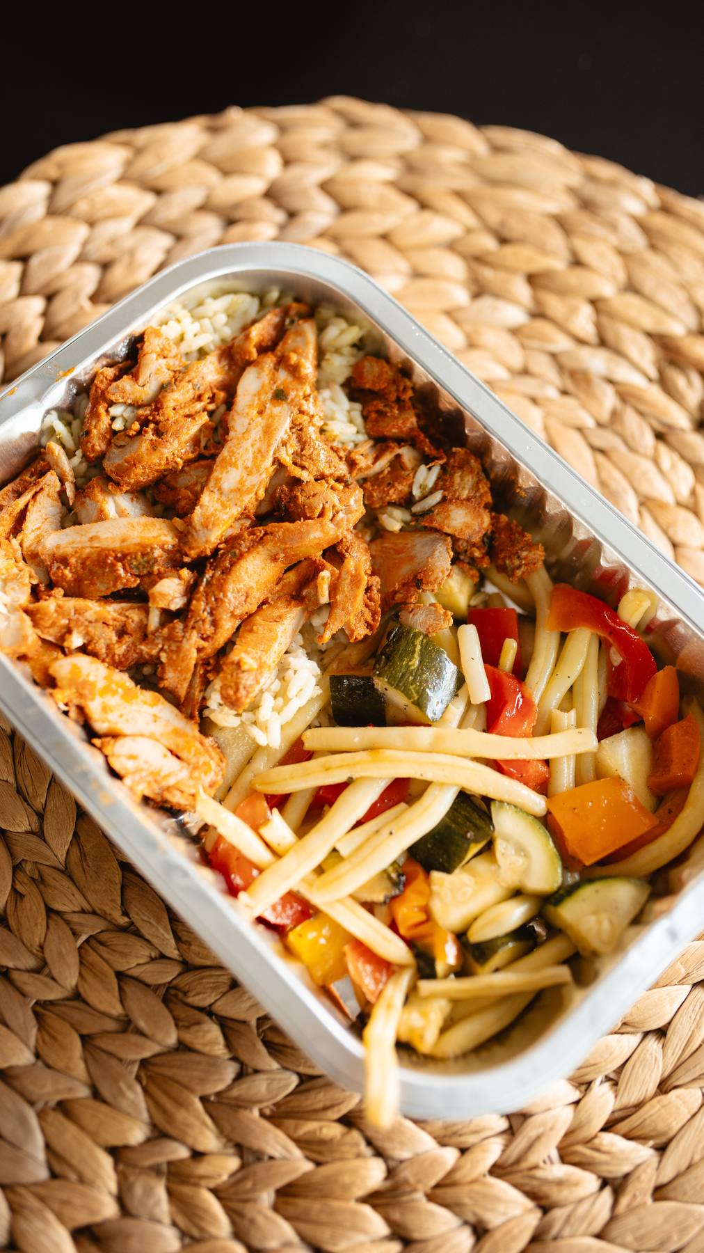 Poulet portugais &amp; riz au pesto