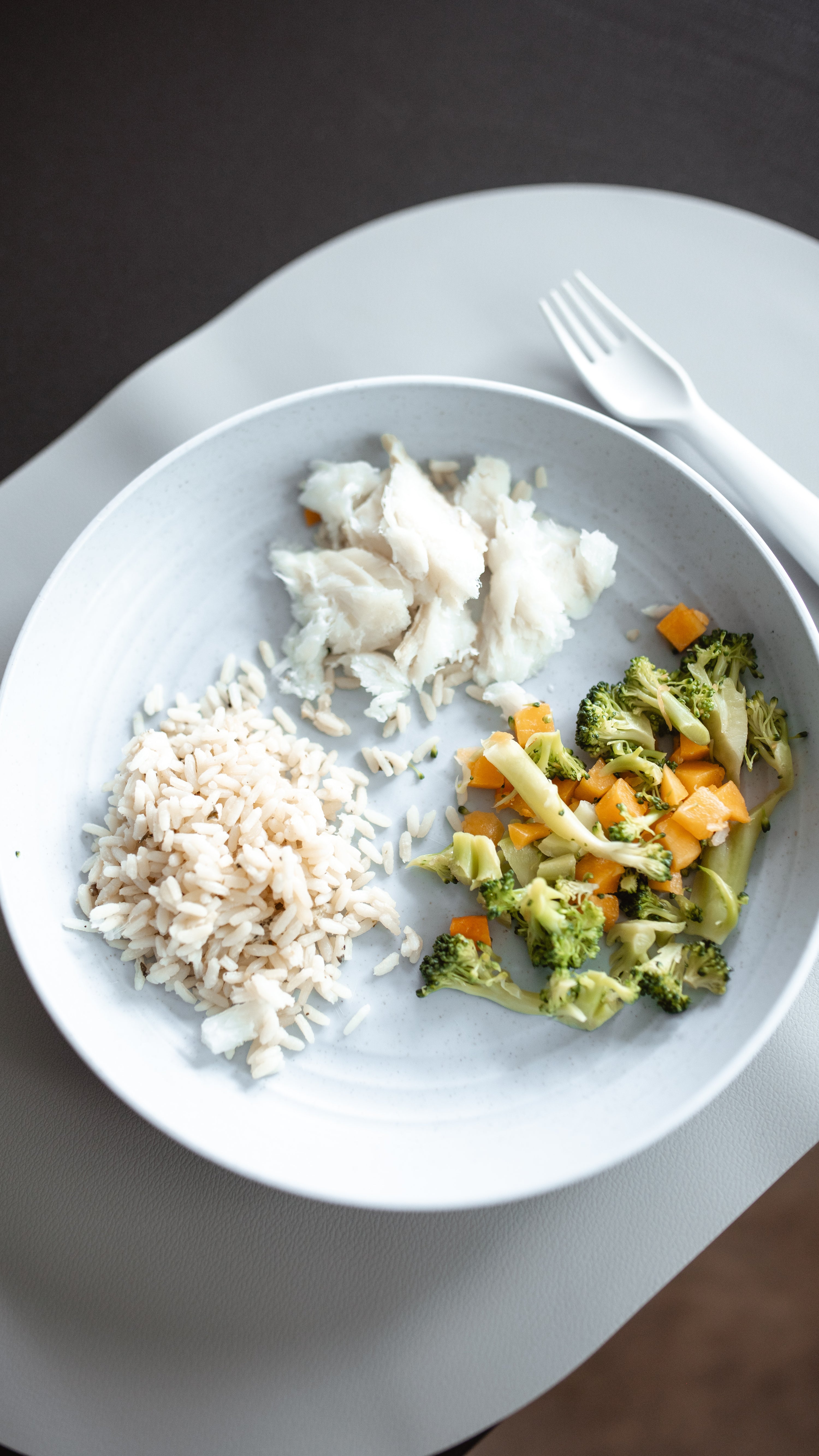 Bol de morue &amp; orzo au pesto citronné