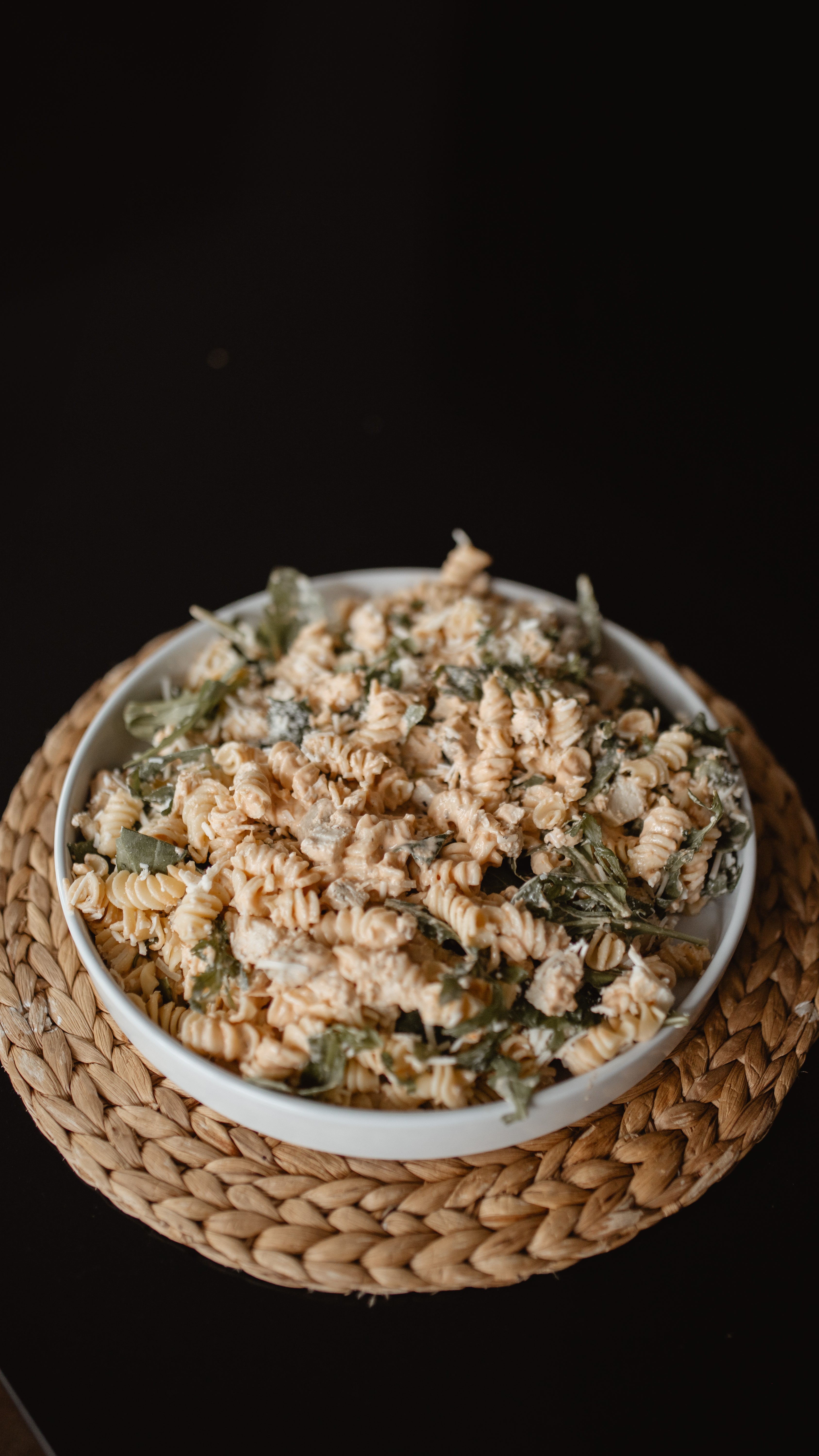 Rotinis au poulet et sauce aux pesto de roquette