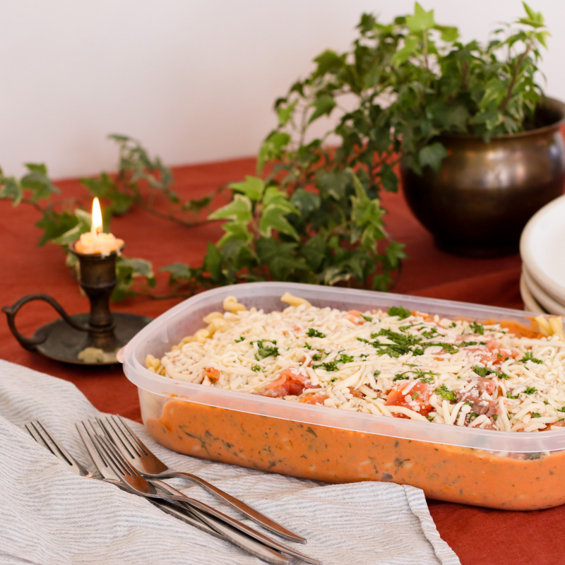 Gemelli à la sauce rosée et capicollo