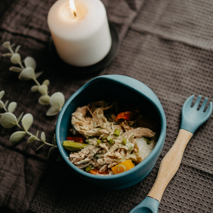 Effiloché de porc, sauce maïs et jalapeños