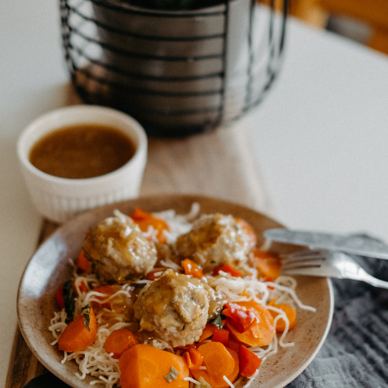 Boulettes de poulet à la japonaise