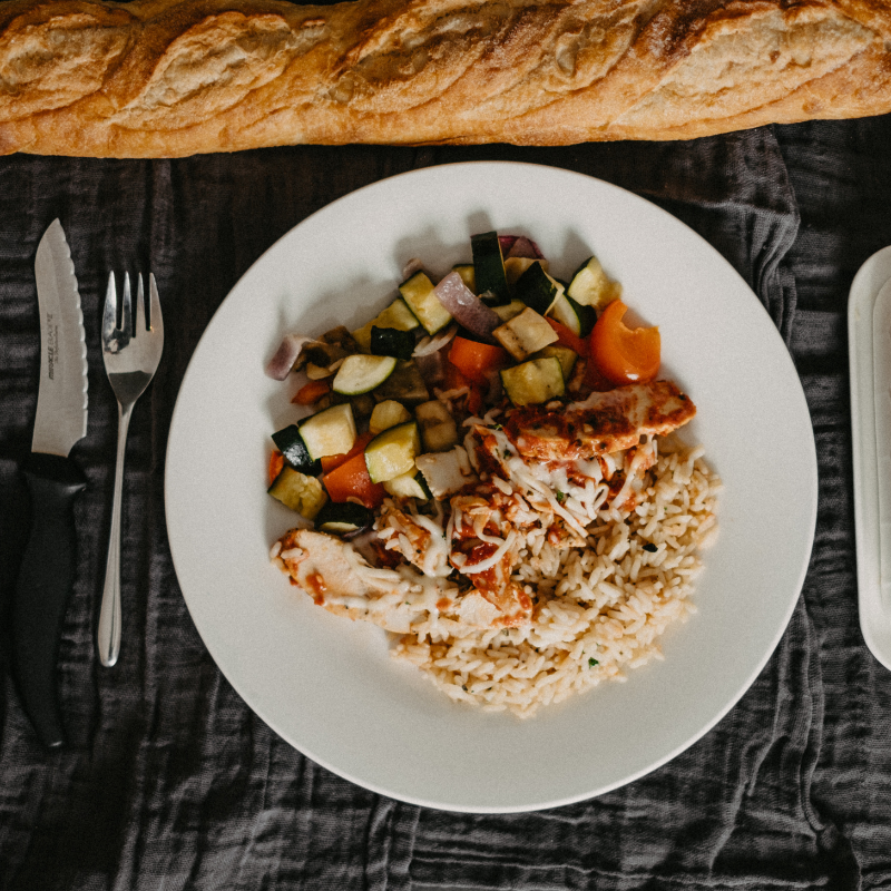 Poulet italien gratiné