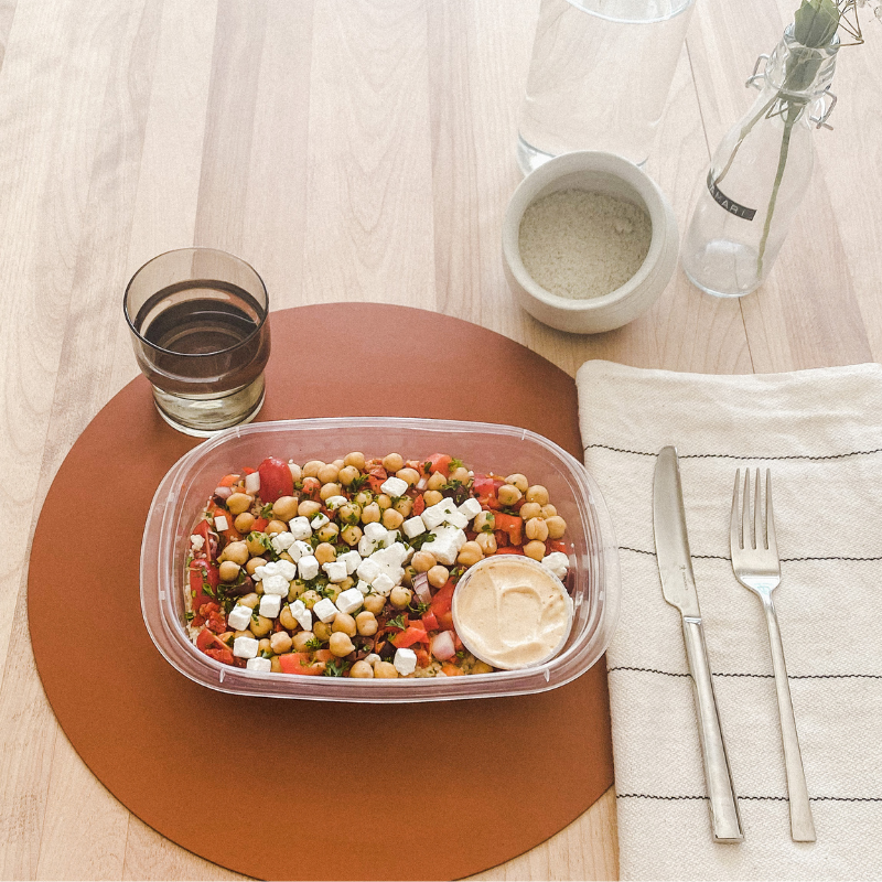 Salade couscous perlé &amp; saumon