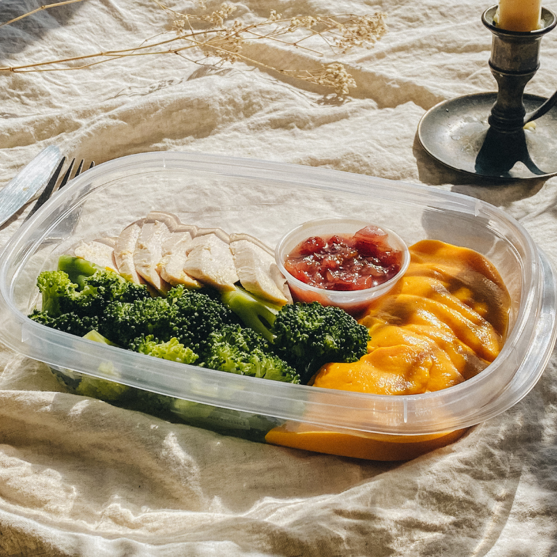 Dinde canneberges &amp; érable, riz pilaf aux herbes et citron